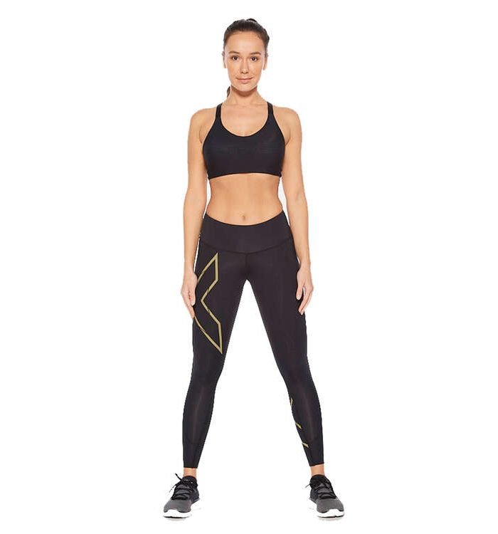 2XU Womens Light Speed Mid Rise Compression Tights