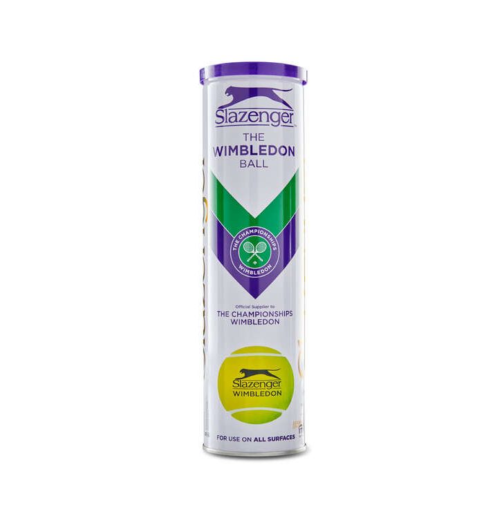 Slazenger Wimbledon Tennis Balls Yellow