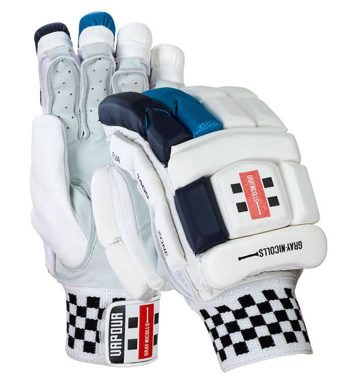Gray Nicolls Vapour 1400 Cricket Batting Gloves White/Navy Left Hand