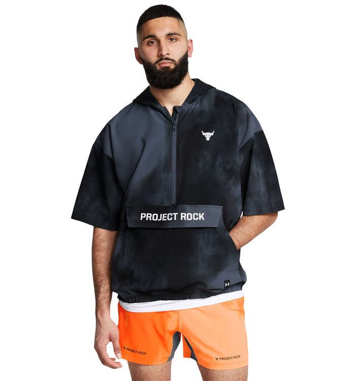 Under Armour Mens Project Rock Warm Up Hooded Jacket