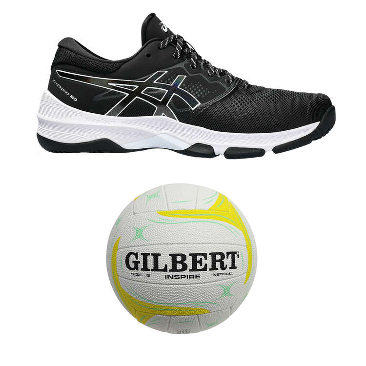 Asics GEL Netburner 20 Netball Shoes and Gilbert Inspire Netball Set