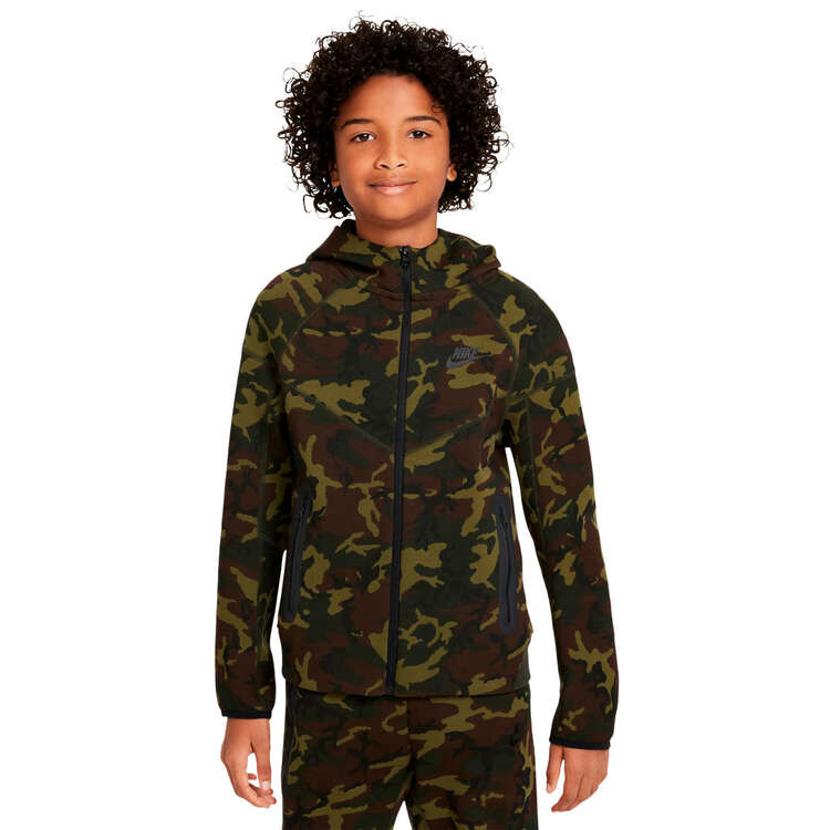 Nike Junior Sportswear Tech Fleece Camo Full Zip Hoodie