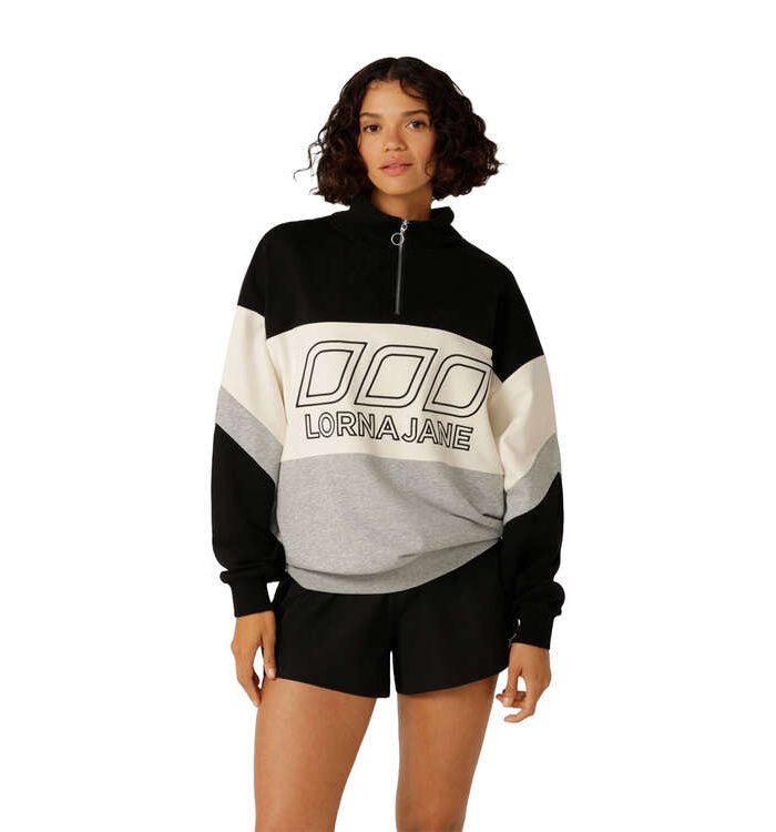 Lorna Jane Womens Iconic Quarter Zip Sweatshirt