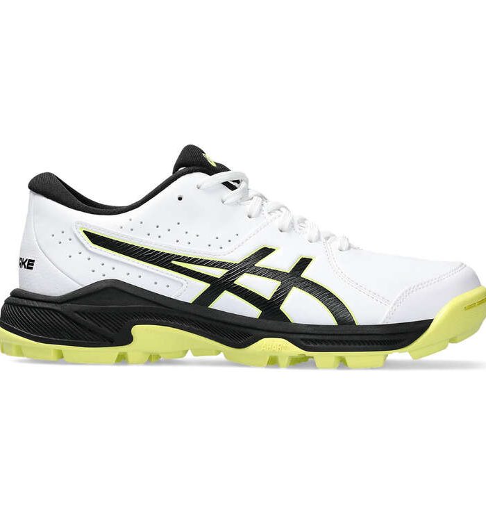 Asics GEL Peake 2 GS Kids Cricket Shoes White/Yellow US 3